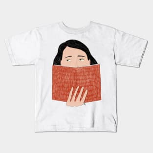 Bookworm Woman Kids T-Shirt